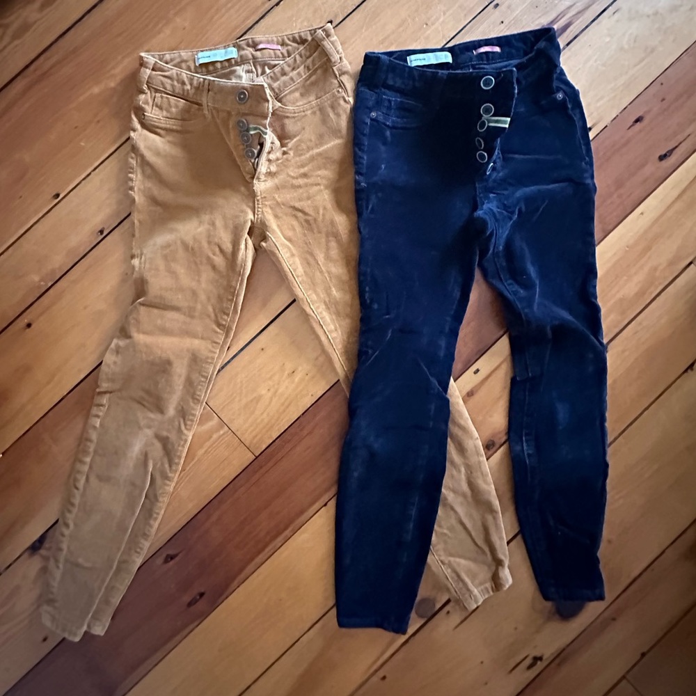 2 pair set- Pilcro high rise skinny, size 25